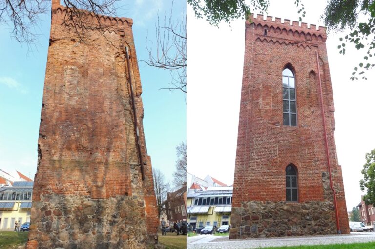 Remont wieży bramnej zamku w Braniewie (woj. warmińsko-mazurskie)