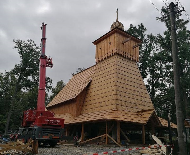 Czechy – odbudowa spalonego kościoła w Gutach na Zaolziu