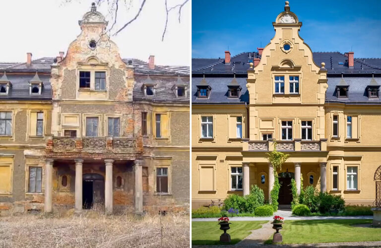 Gruszów (woj. dolnośląskie) – zdjęcia pałacu po renowacji