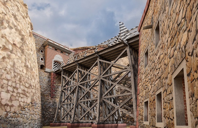 Twierdza Srebrna Góra – odbudowa drewnianego mostu zwodzonego