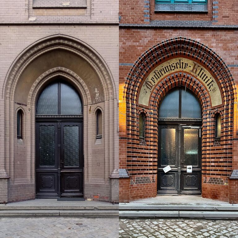 Wrocław – (kontrowersyjna?) renowacja portalu z odtworzeniem niemieckiego napisu