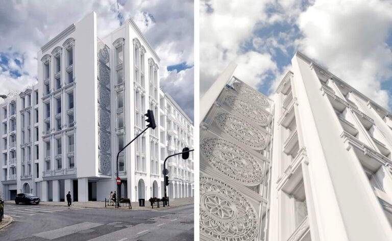 Łódź – projekt nowoczesnej “białej kamienicy” w centrum miasta