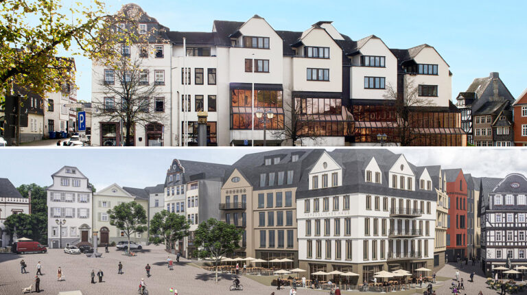 Niemcy – wymiana zabudowy na starym mieście w Wetzlar (Hesja)