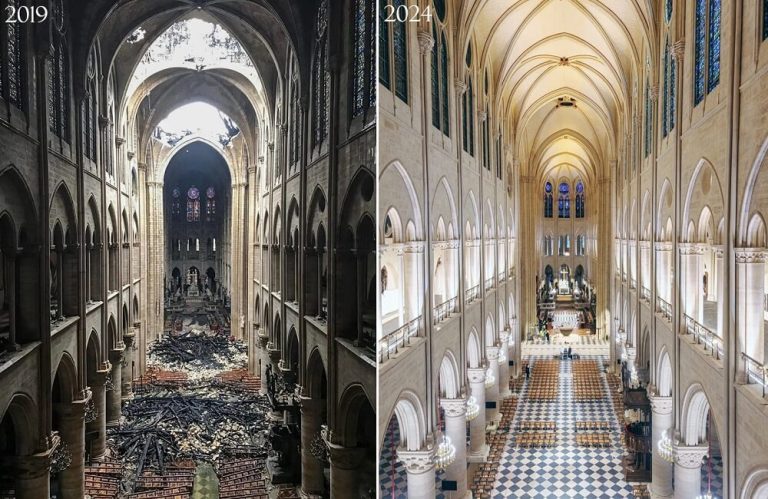 Francja – Paryż – otwarcie Katedry Notre-Dame po odbudowie, choć z pewnymi kontrowersjami