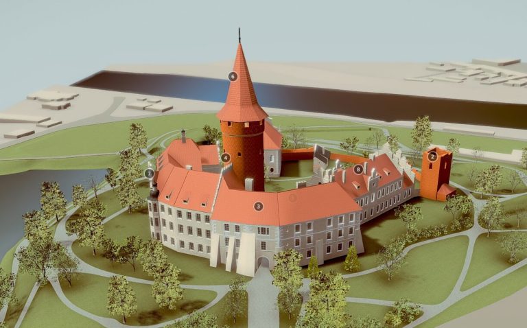 Opole – wirtualna rekonstrukcja Zamku Piastowskiego w formie z przełomu XIX i XX wieku