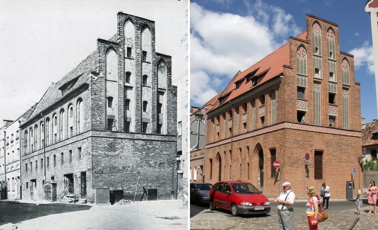 Toruń – przykłady odrestaurowanych zabytków i zrekonstruowanych elementów dekoracyjnych