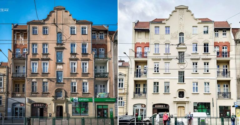 Poznań – na fasadzie kamienicy przy ul. Dąbrowskiego 86 zrekonstruowano sztukaterie autorstwa Bolesława Richelieu